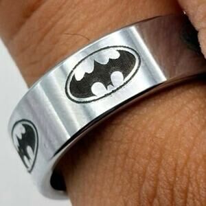 Silver Batman Men’s Ring